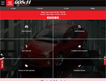 Tablet Screenshot of goschtoyota.com